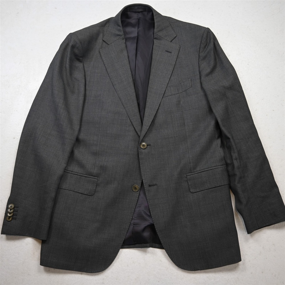 Combatant Gentlemen 42R‎ Gray Birdseye 100% Wool Mens Blazer Jacket Sport Coat